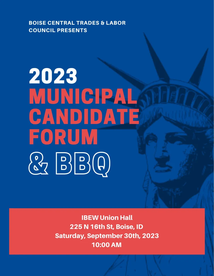 2023 Municipal Canidate Froum & BBQ